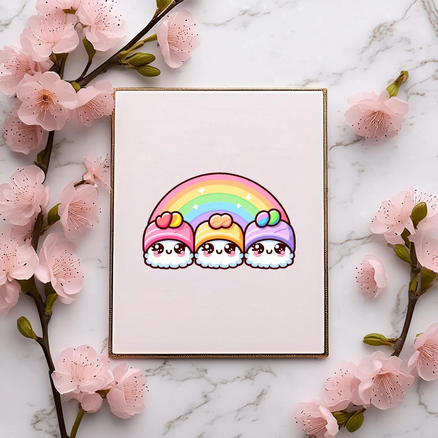 Rainbow Sushi Sticker