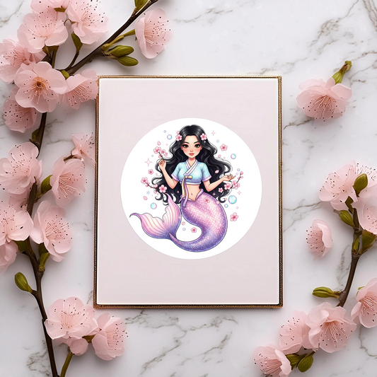 Korean Mermaid Princess Sticker