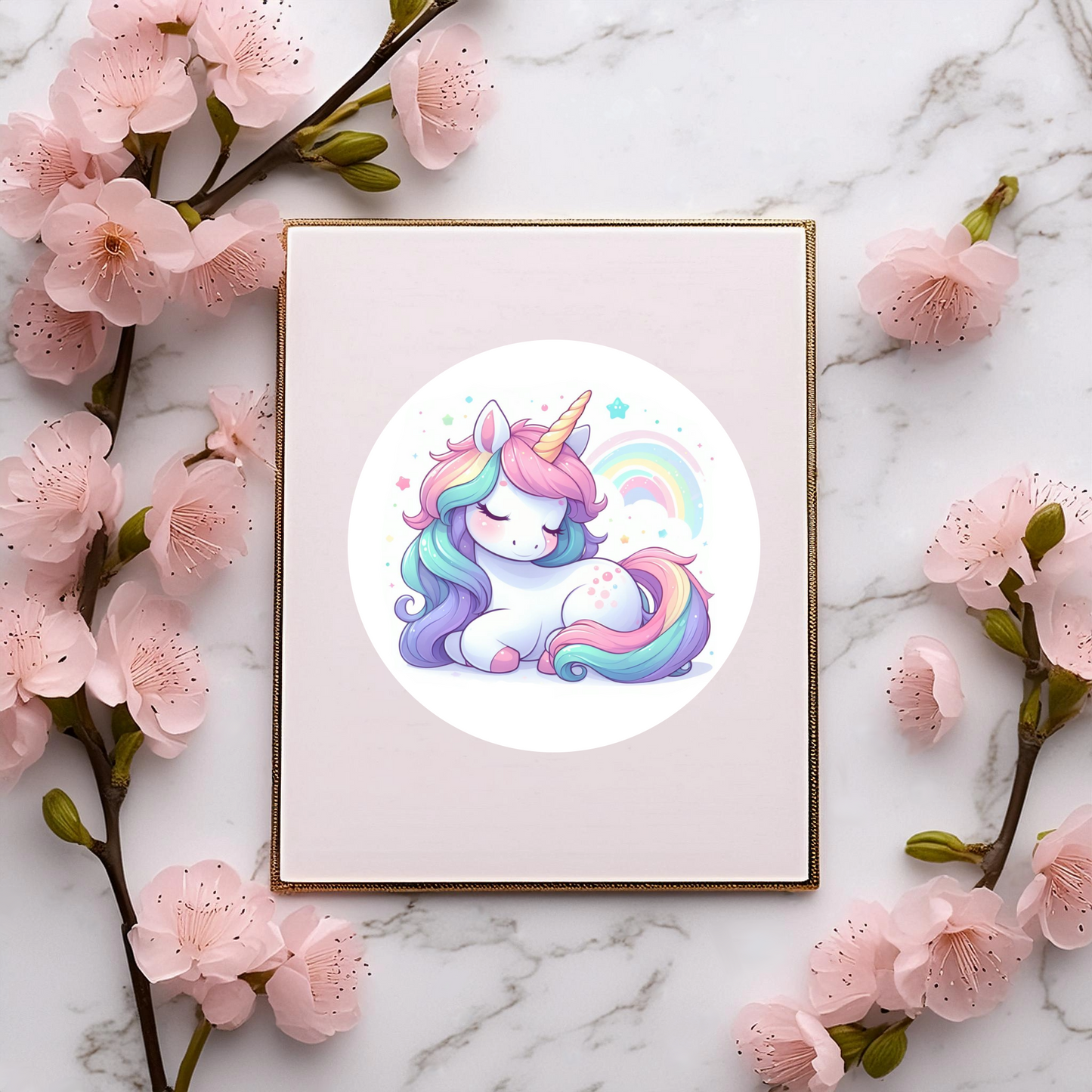 Misty Dawn Unicorn Sticker